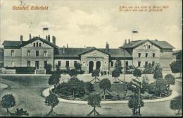 Bitterfeld Bahnhof La Gare Statione Station 31.12.1915 Nach Mühle Gielau Mit Spruch - Bitterfeld