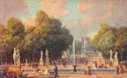 Raphael Tuck Oilette Serie 981 No 101 - Paris - Le Jardin Des Tuileries - Artist Signed N. Beraud - Beraud