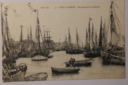 CPA Port En Bessin Barques Dans Les Bassins - 1933 - LN01 - Port-en-Bessin-Huppain