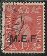 COLONIE OCCUPAZIONI STRANIERE MEF 1943 - 1947 M.E.F. 1 P USED - Britse Bezetting MEF