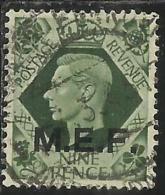 COLONIE OCCUPAZIONI STRANIERE MEF 1943 - 1947 M.E.F. 9 P USED - British Occ. MEF