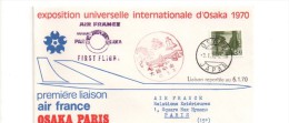 216 Osaka Paris 50 01 1970 - Premiers Vols