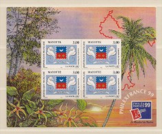 MAYOTTE  ( FRMAY - 15 )  1999  N° YVERT ET TELLIER  N° 1  N** - Blocks & Sheetlets