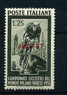 S - Trieste ** N° 119 - Championnats Du Monde De Cyclisme - Occ. Yougoslave: Trieste