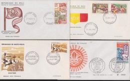 MALI+NIGER+HAUTE VOLTA    FDC  SCOUTISME      Réf  8980 - Cartas & Documentos