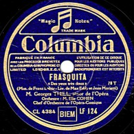 78 Trs - 25 Cm - Columbia  LF 124 - état TB -  Georges THILL -  FRASQUITA  "Des Yeux Très Doux"  Ne T'aurais-je Qu'une F - 78 Rpm - Gramophone Records