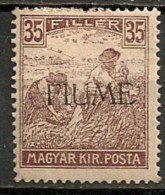 Timbres - Italie - 2 ème Guerre Mond. (Italie) - Fiume - 1918 - 35 Filler - - Fiume & Kupa