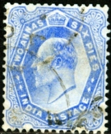 INDIA, COLONIA BRITANNICA, BRITISH COLONY,  RE EDOARDO VII, KING EDWARD VII, 1903,  USATO, Scott 64 - 1902-11 Roi Edouard VII