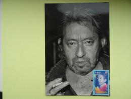 CARTE MAXIMUM MAXIMUM CARD SERGE GAINSBOURG FRANCE - Sänger