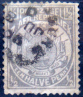 TRANSVAAL 1885 1/2p Coat Of Arms USED - Transvaal (1870-1909)