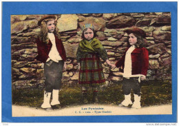 Types Ossalois- 3 Enfants En Gros Plan  A Voyagé -en 1917 - Ossun