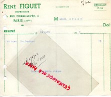 75011- 75 - PARIS - RENE FIQUET IMPRIMEUR 6 RUE PIERRE LEVEE- IMPRIMERIE - M. STERN- 1936 - Sport & Tourismus