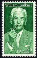 1987 USA William Faulkner Stamp Sc#2350 Famous Literary Arts Series Author Tobacco Pipe - Tabacco