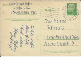 ALEMANIA ENTERO POSTAL 1958 LUDWIGSHAFEN - Postkaarten - Gebruikt