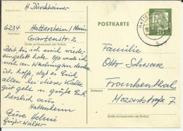 ALEMANIA ENTERO POSTAL 1963 DURERO ARTE PINTURA HATTERSHEIM - Postcards - Used