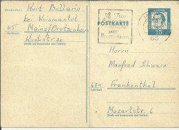 ALEMANIA ENTERO POSTAL 1964 LUTERO LUTHER MAINZ - Postcards - Used