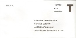 Enveloppe Réponse Pour La Poste/Philaposte (validité Permanente 20g) - Cartas/Sobre De Respuesta T