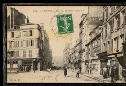 CPA 76 LE HAVRE  Rue Du GÉNÉRALE FAIDHERBE , Animée , Commerces Café FRANÇAISE De Jeu - Graville