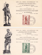 Carte-Maximum BELGIQUE N° Yvert 615/622  (Série Des METIERS) 8 Cartes Obl Sp 1943 (Ed Nels-Thill) - 1934-1951