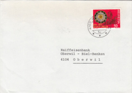 6842- ZURICH PHILATELIC EXHIBITION, SAINT IMIER ANNIVERSARY, STAMP ON COVER, 1984, SWITZERLAND - Cartas & Documentos