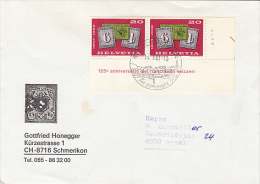 6856- SWISS STAMPS ANNIVERSARY, STAMP ON COVER, 1981, SWITZERLAND - Brieven En Documenten