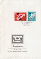 6858- STOAT, INTERDENOMINATIONAL TELEPHONE PASTORAL COUNSELLING, STAMPS ON FRAGMENT, 1984, SWITZERLAND - Brieven En Documenten