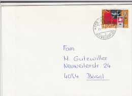 6880- RAILWAY STAFF, STAMP ON COVER, 1985, SWITZERLAND - Lettres & Documents