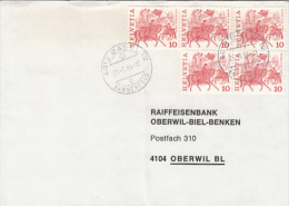 6895- ZURICH SECHSELAUTEN FEST, STAMPS ON COVER, 1984, SWITZERLAND - Covers & Documents