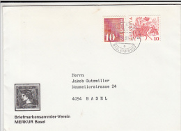 6894- ZURICH SECHSELAUTEN FEST, STAMP ON COVER, 1983, SWITZERLAND - Lettres & Documents