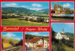 6911- POSTCARD, BERNRIED- VILLAGE PANORAMA, SWIMMING POOL, FOREST, CHURCH, GUEST HOUSE - Deggendorf