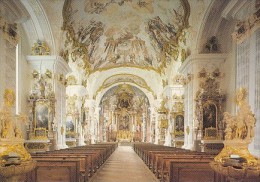 6913- POSTCARD, BURGHAUSEN- REITENHASLACH MONASTERY, THE CHURCH INTERIOR - Burghausen