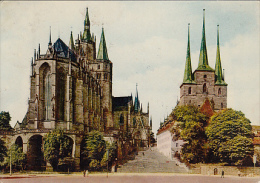 6936- POSTCARD, ERFURT- THE CATHEDRAL, ST SEVERUS CHURCH - Erfurt