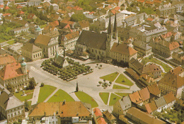 6941- POSTCARD, ALTOTTING- GRACE CHAPEL, SQUARE, CAR, PANORAMA - Altoetting