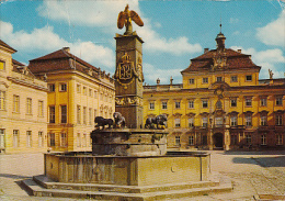 6960- POSTCARD, LUDWIGSBURG- MONREPOS CASTLE, COURT, FOUNTAIN - Ludwigsburg