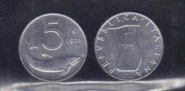 RedE - REPUBBLICA 1974 , 5 Lira Delfino Da Rotolino - 5 Lire