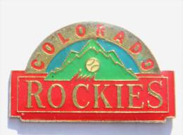 Pin's  COLORADO ROCKIES - Montagne - Balle De Base Ball - D1222 - Béisbol