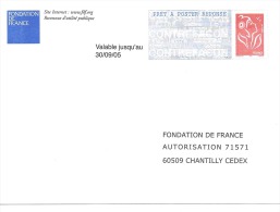 Postreponse Fondation De France 0411153 - PAP: Antwort/Lamouche