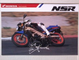 Cartolina  -  Ezio Gianola Su Honda NSR. - Motorcycle Sport