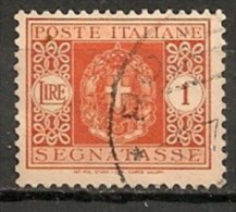 Timbres - Italie - 1944 - Taxe - 1 Lire - - Taxe