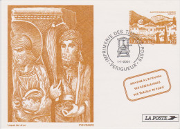 FRANCE, Pseudo Entier-Postal Imprimerie Des Timbres-Poste Perigueux, 01.01.2001 (texte à La Machine Au Verso) - Official Stationery