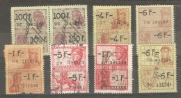 Ficha De Fiscales Belgica - Stamps