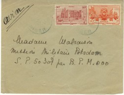 N°39+33 (AOF) Sur Letre De Zinder De Sept 48 - Storia Postale