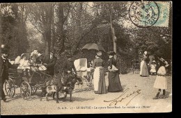 CPA 76 LE HAVRE Le Square SAINT-ROCH La Voiture Aux Chèvres Attelage Pour Enfants , Animée - Saint-Roch (Plein)