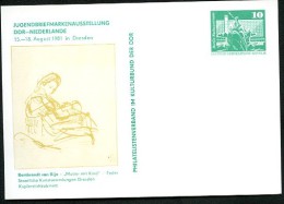 REMBRANDT Exposition Dresden 1981 East German STO Postal Card PP16 D2/020  NGK 3,00 € - Rembrandt