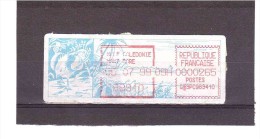 (Cagou Vignette à La Date Du 30/07/99) *NOUVELLE CALEDONIE*  25/09/110 - Franking Labels