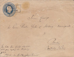 Preussen Postal Stationery Ganzsache Entier 2 Silber Groschen HALLE BAHNHOF 115 X 149 Mm (2 Scans) - Entiers Postaux