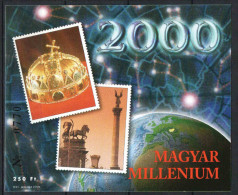 Hungary 1999. Millenium With Sait Corona Commemorative Sheet Special Catalogue Number: 1991/41. - Feuillets Souvenir