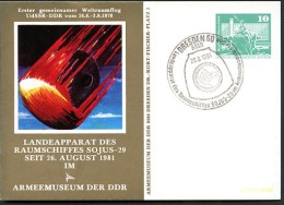 SOYUZ 29 Dresden 1981 East German STO Postal Card PP16 D2/021 NGK 4,00 € - Other & Unclassified