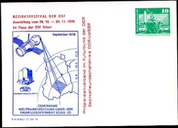 SPACE RESEARCH SOYUZ-22 Erfurt 1976 East German STO Postal Card PP16 D2/023b NGK 3,00 € - Autres & Non Classés