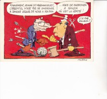 CARTE MODERNE SATIRIQUE CHIRAC-MITTERAND- SIGNE MULMORCH - Satirisch